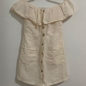 Topshop off the shoulder mini dress